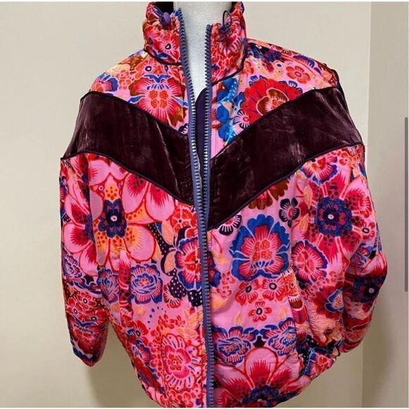 Free People Sun Valley Bomber Jacket Size M - Picture 4 of 8